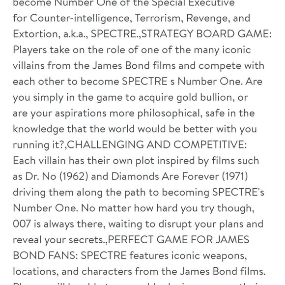 SPECTRE James Bond 60th anniversary Game - Picture 9 of 9